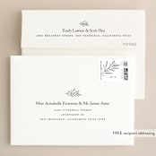 "Marlowe" - Wedding Thank You Cards in Classy White by Kelly Schmidt - FREE Recipient Addressing