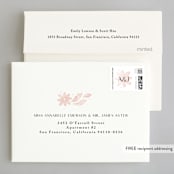 "Batikka" - Wedding Thank You Cards in Blush by Paper Raven Co. - FREE Recipient Addressing