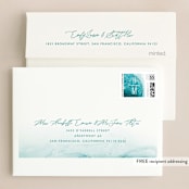 "New Wave" - Wedding Thank You Cards in Marine by Kaydi Bishop - FREE Recipient Addressing