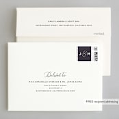 "Right Side" - Wedding Thank You Cards in Blackberry by Susan Brown - FREE Recipient Addressing