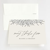 "FancySchmancy" - Wedding Thank You Cards in Classic by Jen Owens - Front