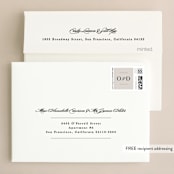 "Photographed" - Wedding Thank You Cards in Ecru by Creo Study - FREE Recipient Addressing