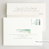 "yuzu" - Wedding Thank You Cards in Lime by chocomocacino - FREE Recipient Addressing