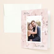 "Wedding Dream" - Wedding Thank You Cards in Blush by Chris Griffith - Front
