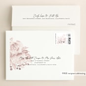 "Wedding Dream" - Wedding Thank You Cards in Blush by Chris Griffith - FREE Recipient Addressing