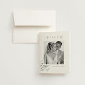 "Amorino" - Wedding Thank You Cards in Sage by Petra Kern - Front