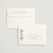 "Peony Wreath" - Wedding Thank You Cards in Peach by Joanna Griffin - FREE Recipient Addressing