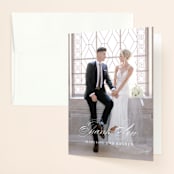 "Conservatory" - Wedding Thank You Cards in Honeysuckle by Jennifer Postorino - Front