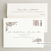 "set in stone" - Wedding Thank You Cards in Dusty Rose by Mansi Verma - FREE Recipient Addressing