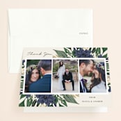 "Ophelia's Garden" - Wedding Thank You Cards in Bluebell by Oma N. Ramkhelawan - Front