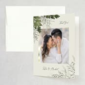 "Love springs eternal" - Wedding Thank You Cards in Fern by Chris Griffith - Front