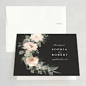 "Lovely Vine" - Wedding Thank You Cards in Blush by Susan Moyal - Front