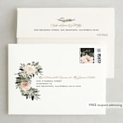 "Lovely Vine" - Wedding Thank You Cards in Blush by Susan Moyal - FREE Recipient Addressing