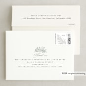"Dear Greenery" - Wedding Thank You Cards in Eucalyptus by Hooray Creative - FREE Recipient Addressing