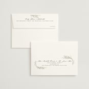 "Sweeping" - Wedding Thank You Cards in Linen by Carolyn Nicks - FREE Recipient Addressing
