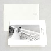 "Landscape" - Wedding Thank You Cards in Black Tie by Laura Hamm - Front