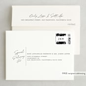 "Landscape" - Wedding Thank You Cards in Black Tie by Laura Hamm - FREE Recipient Addressing