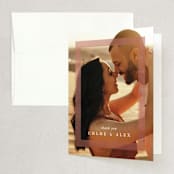 "Dust" - Wedding Thank You Cards in Sienna by Carrie ONeal - Front