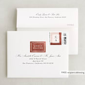 "Dust" - Wedding Thank You Cards in Sienna by Carrie ONeal - FREE Recipient Addressing