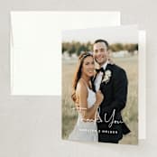 "dawning" - Wedding Thank You Cards in Sunrise by Jennifer Wick - Front