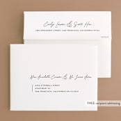 "Aesthetic" - Wedding Thank You Cards in Blush by Liz Conley - FREE Recipient Addressing