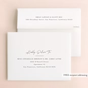 "Gotham" - Wedding Thank You Cards in Ink by Ana Sharpe - FREE Recipient Addressing
