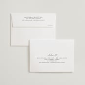 "Organza" - Wedding Thank You Cards in Linen by Jill Means - FREE Recipient Addressing