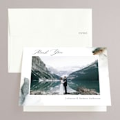 "Grand Escape" - Wedding Thank You Cards in Stone by Petra Kern - Front