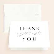 "Margot" - Wedding Thank You Cards in Midnight by Lauren Chism - Front