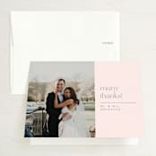 "Legacy" - Wedding Thank You Cards in Pebble by Leia Matt - Front