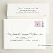"Marry You" - Wedding Thank You Cards in Blush by Design Lotus - FREE Recipient Addressing