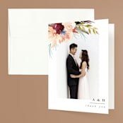 "rustic florals" - Wedding Thank You Cards in Garden by Kate Ahn - Front