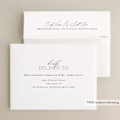 "chloe " - Wedding Thank You Cards in Silk by Kelly Schmidt - FREE Recipient Addressing