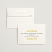 "Pretty Picado" - Wedding Thank You Cards in Sunshine by Jessie Steury - FREE Recipient Addressing