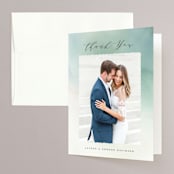"The Field Of Love" - Wedding Thank You Cards in Evergreen by Petra Kern - Front