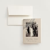 "Rings" - Wedding Thank You Cards in Natural by Alethea and Ruth - Front