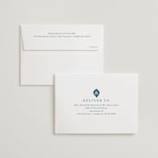 "Kantha Quilt" - Wedding Thank You Cards in Indigo by Nazia Hyder - FREE Recipient Addressing