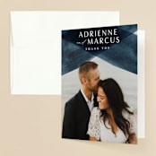 "Trio" - Wedding Thank You Cards in Ocean by Erin L. Wilson - Front