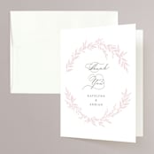 "Gathered" - Wedding Thank You Cards in Blossom by Kimberly FitzSimons - Front