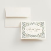 "Wild Flora" - Wedding Thank You Cards in Meadow by Kristen Smith - Front