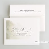 "Pastel Sky" - Wedding Thank You Cards in Moss by Hannah Williams - FREE Recipient Addressing