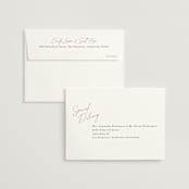 "Snapshots" - Wedding Thank You Cards in Pearl by Leah Bisch - FREE Recipient Addressing