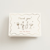 "Chic Soirée" - Wedding Thank You Cards in Verona Sunset by Cass Loh - Front