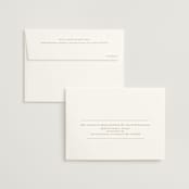 "Joie" - Wedding Thank You Cards in Golden by Ani Somi - FREE Recipient Addressing