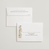 "Elegant Henna" - Wedding Thank You Cards in Champagne by Oma N. Ramkhelawan - FREE Recipient Addressing