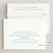"Sea Crest" - Wedding Thank You Cards in Turquoise by Kaydi Bishop - FREE Recipient Addressing
