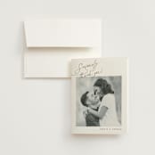 "The Wedding" - Wedding Thank You Cards in Marshmallow by Kaydi Bishop - Front