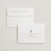 "Sunset by the Sea" - Wedding Thank You Cards in Tan by lulu and isabelle - FREE Recipient Addressing