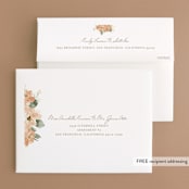 "Bloom" - Wedding Thank You Cards in Tea by Leah Bisch - FREE Recipient Addressing