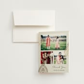 "Henna Stamp" - Wedding Thank You Cards in Champagne by Oma N. Ramkhelawan - Front